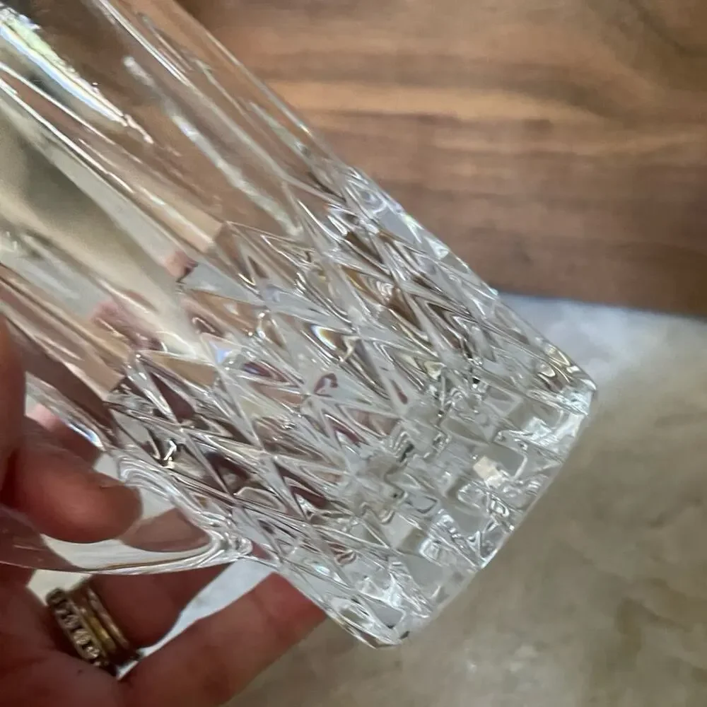 Vintage 24% lead Crystal carafe pitcher 6”